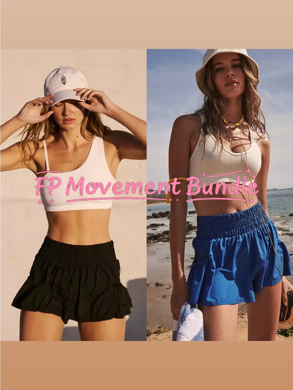 FP Movement by Free People Get Your Flirt On Shorts Bundle Large NWOT